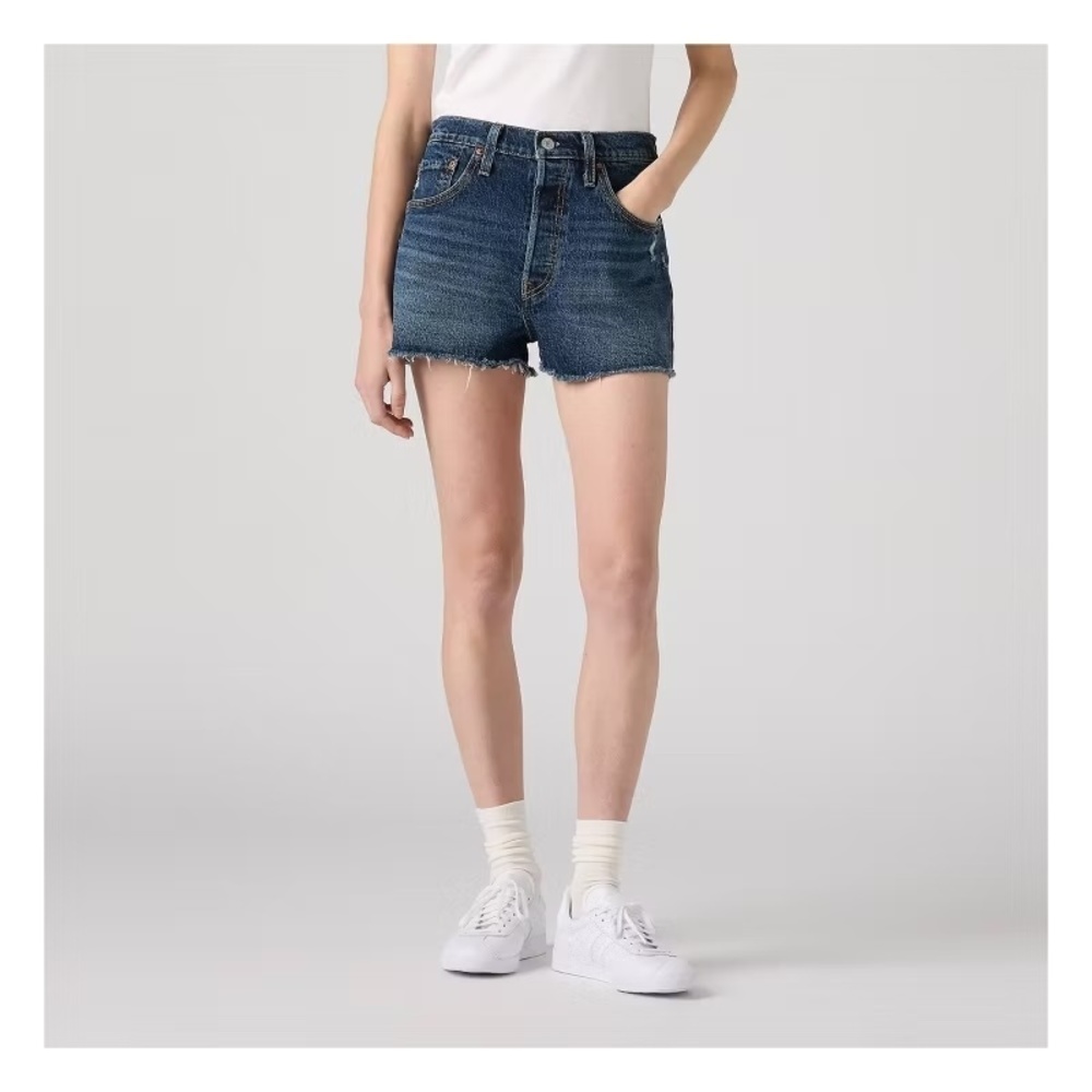 NWT Levi's 501 High Rise Denim Jean Shorts Personal Pair 33